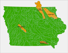 Iowa Watersheds Project Study Areas NEW