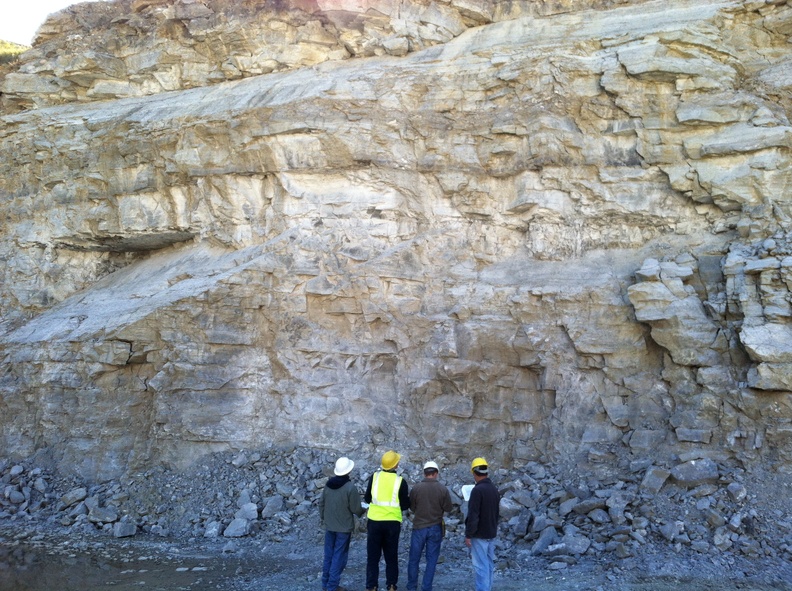 IGS geologists at Conclin Quarry
